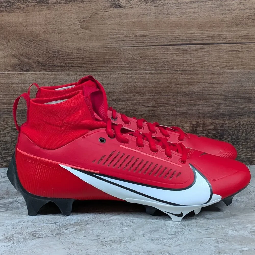 Nike Vapor Edge Pro 360 2 Men's 12 Univ. Red White Football Cleats DA5456-616